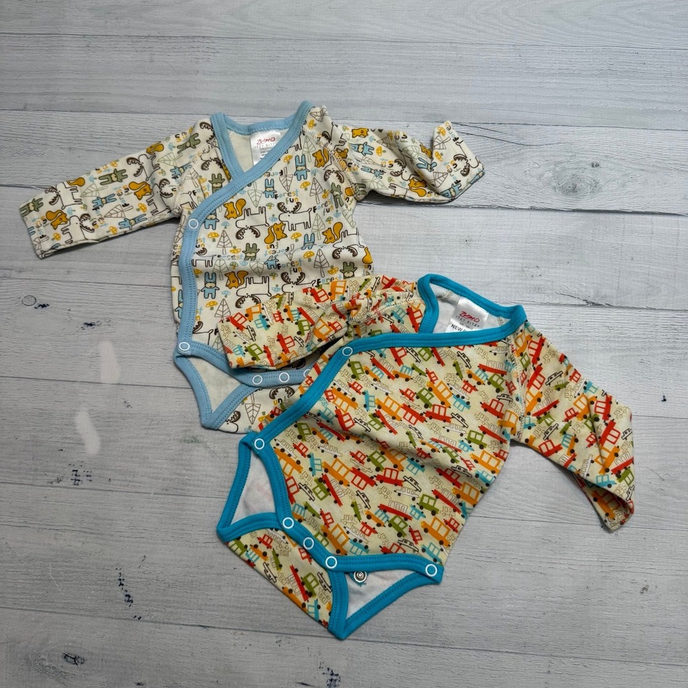 Zutano baby side‎ snap long sleeve bodysuits Newborn